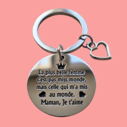 Émotion Gravée™ – Porte-clé pour Maman
