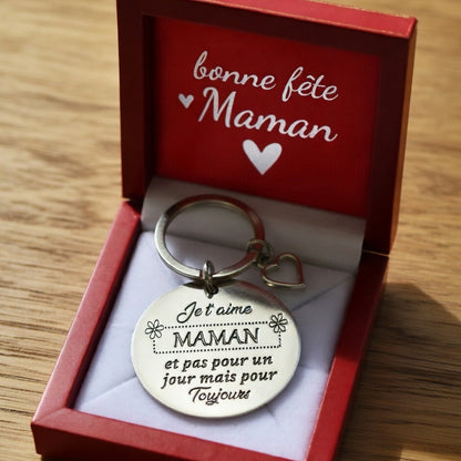 Émotion Gravée™ – Porte-clé pour Maman